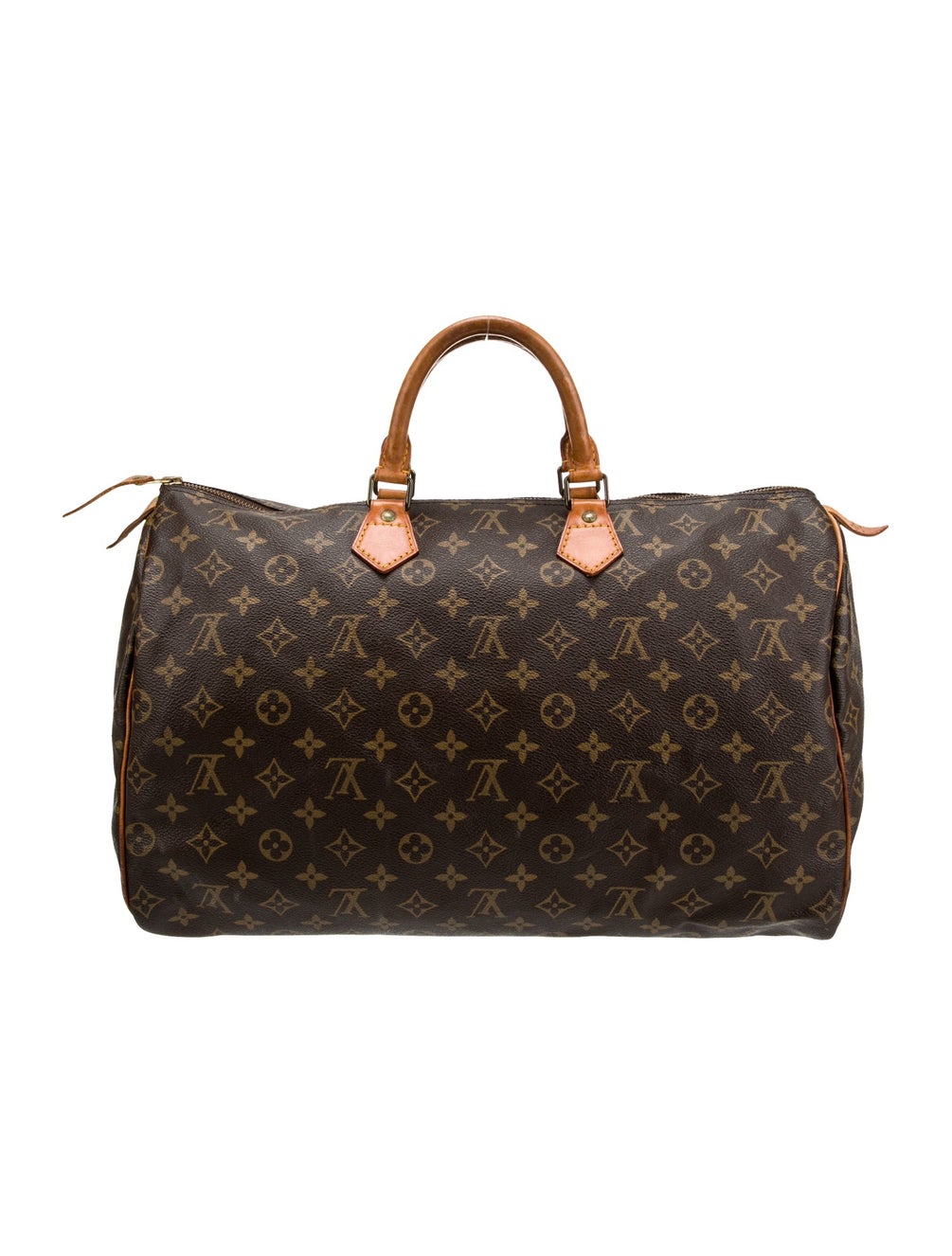 Louis Vuitton LV Monogram Speedy 40 Vintage Brown Handle Bags