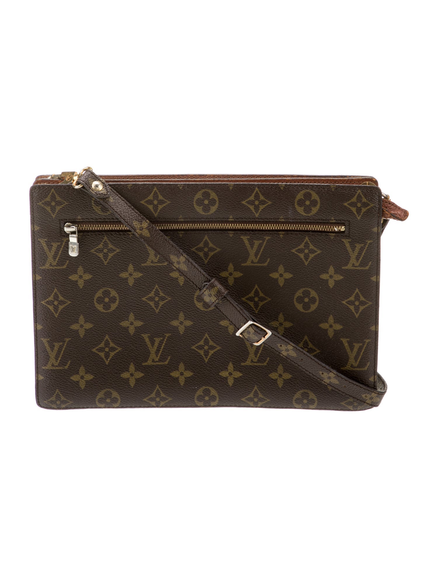 Louis Vuitton LV Monogram Enghien Vintage Brown Crossbody Bags