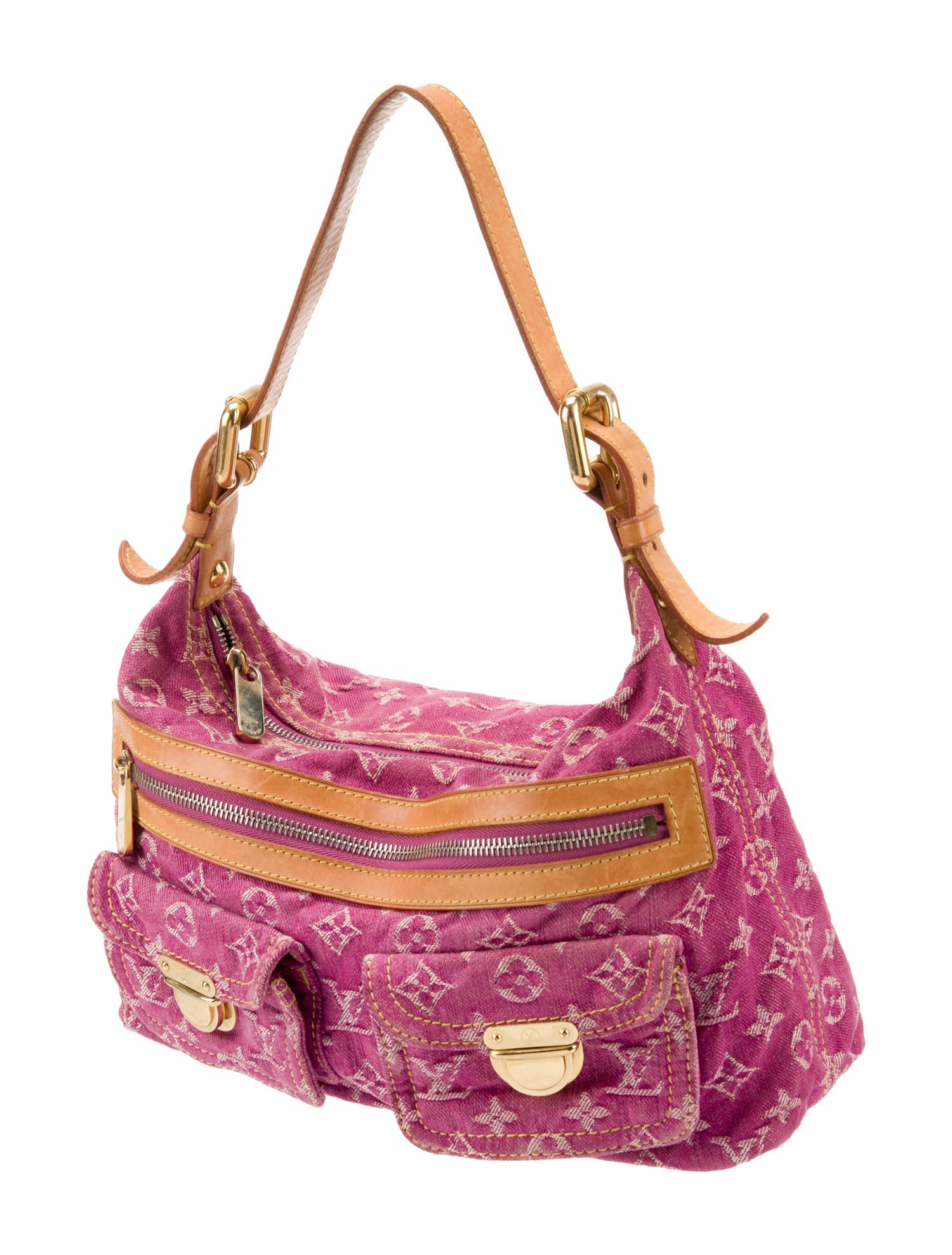 Louis Vuitton LV Monogram Baggy PM Vintage Pink Shoulder Bags