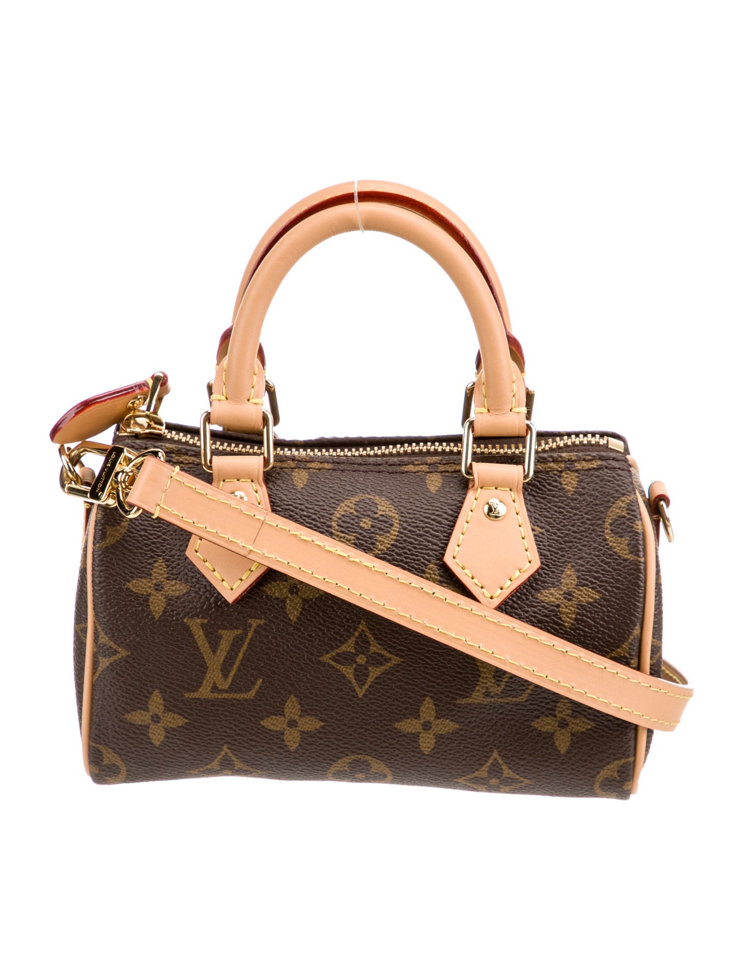 Louis Vuitton LV Monogram Speedy Nano 2024 Brown Handle Bags