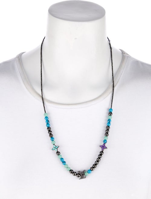 Louis Vuitton Multistone Bead Necklace