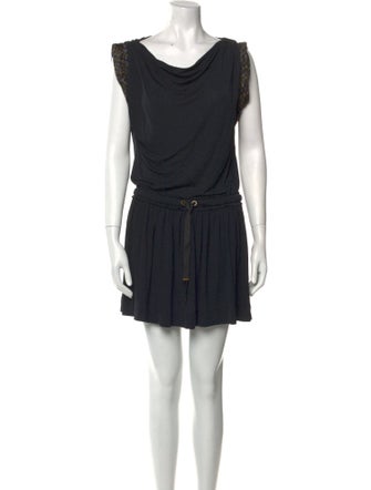 Louis Vuitton Cowl Neck Mini Dress