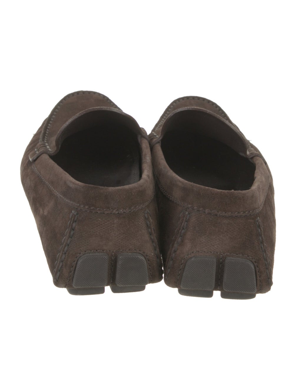 Louis Vuitton Suede Drivers Brown Loafers, Shoes LOU979346 The