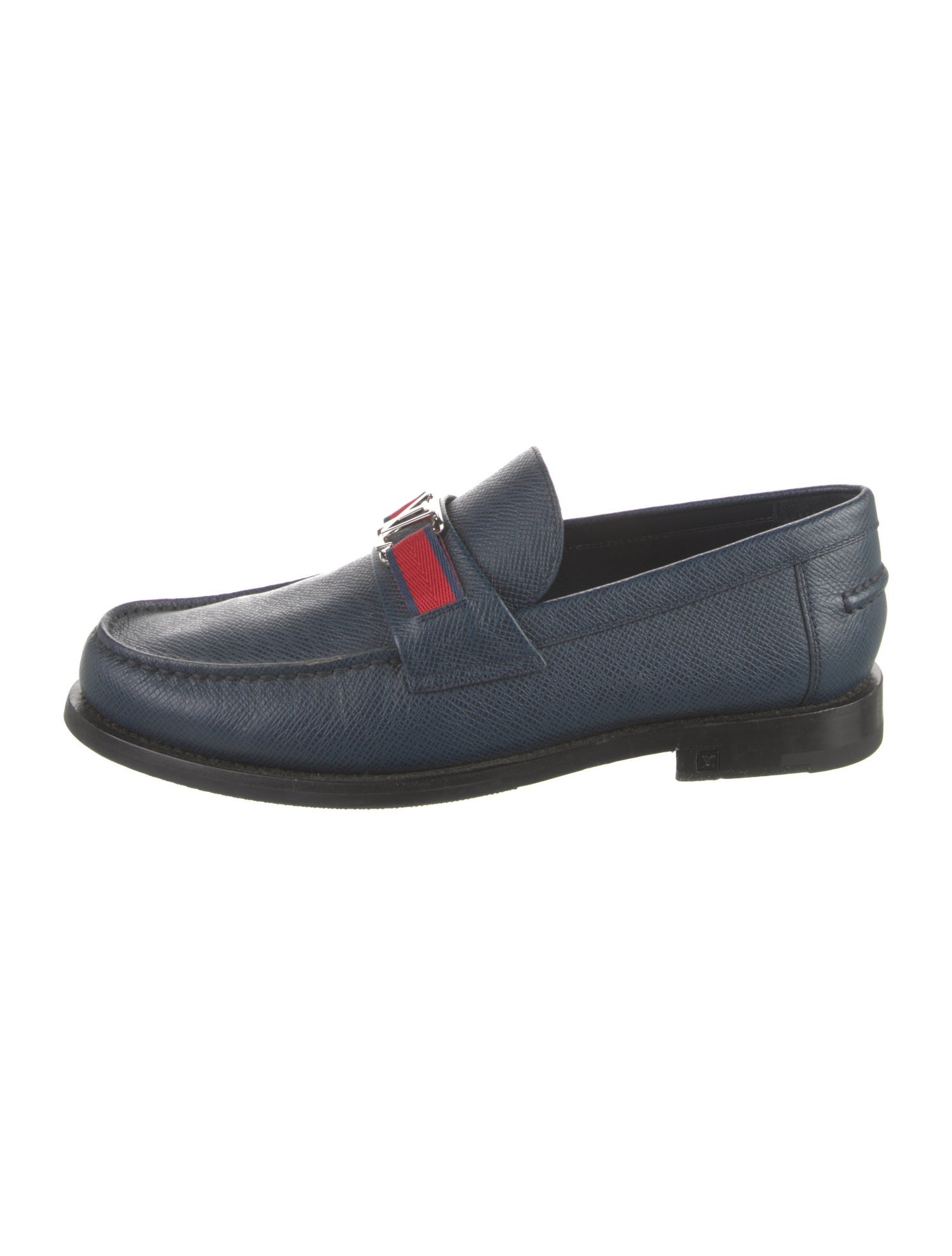 Louis Vuitton Leather Loafers Blue Loafers, Shoes LOU979740 The