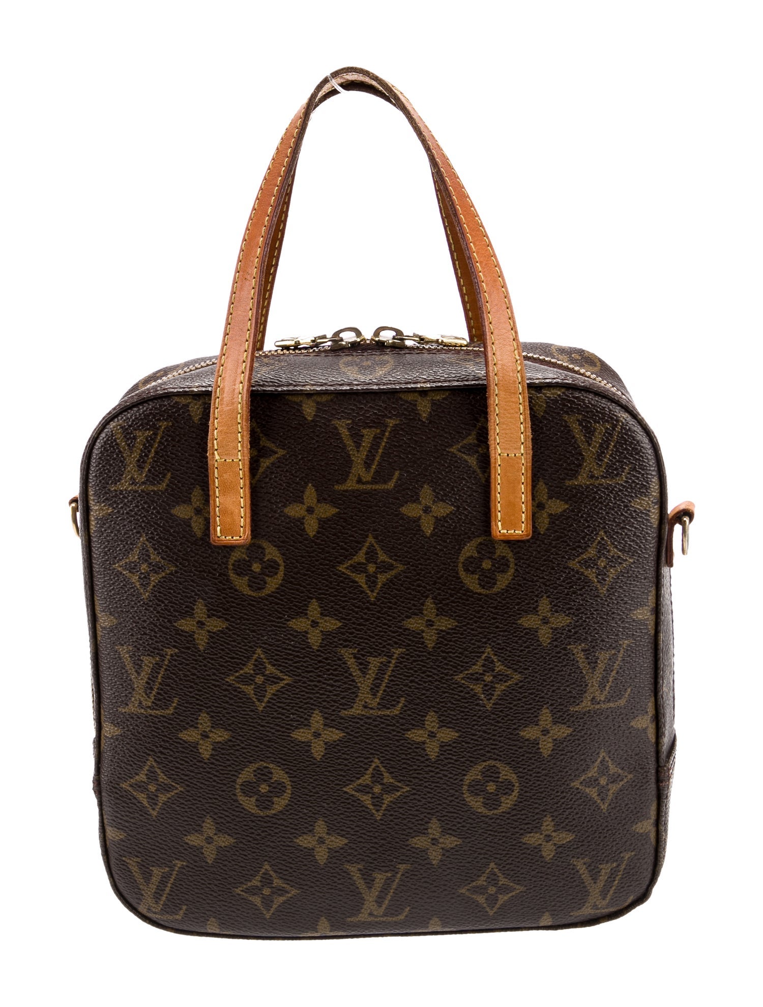 Louis Vuitton LV Monogram Spontini Vintage Brown Handle Bags