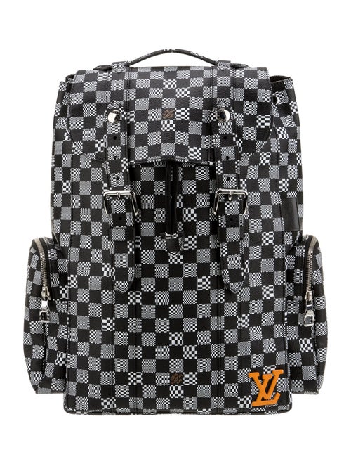 Louis Vuitton Coated Canvas Damier Distorted Christopher PM