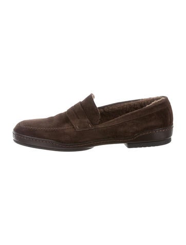 Louis Vuitton Suede Round-Toe Loafer
