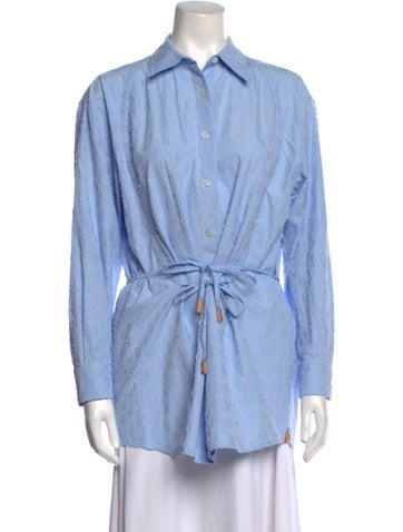 Louis Vuitton Tops 2023 Long Sleeve Button-Up Top XL