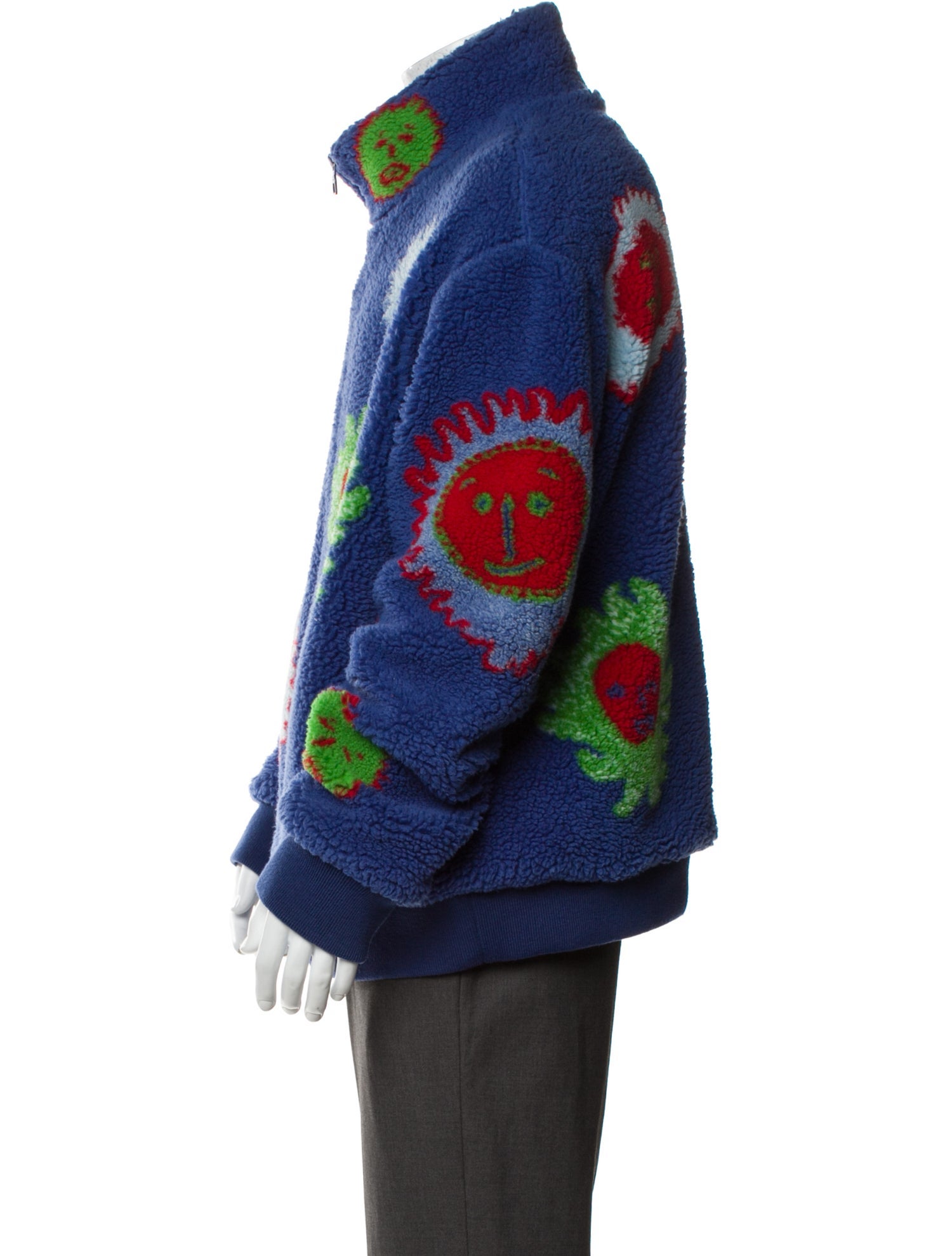 Louis Vuitton 2023 x Yayoi Kusama Fleece Jacket - Blue Outerwear