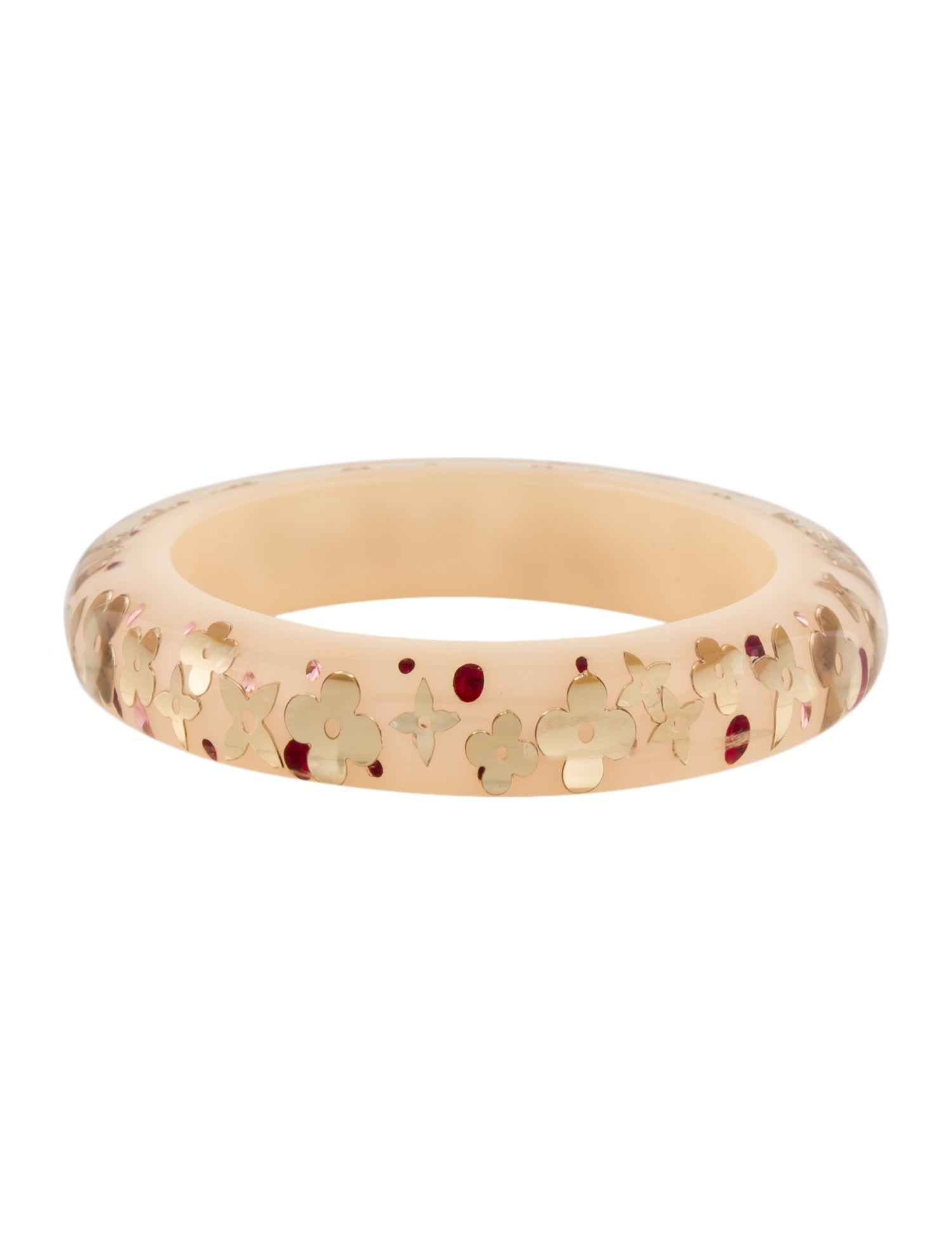Louis Vuitton Resin & Crystal Wide Inclusion Bangle
