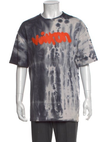 Louis Vuitton T-Shirts 2022 Graffiti Tie Dye T-Shirt L