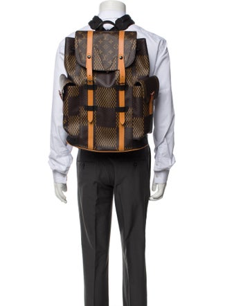 Louis Vuitton LV Monogram x Nigo Giant Damier Ebene Christopher PM