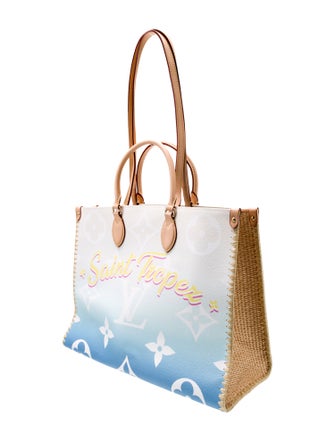 Louis Vuitton St Tropez Resort Giant Monogram Blue By The Pool OnTheGo GM 2021