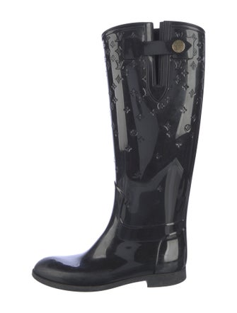 Louis Vuitton LV Monogram Rubber Rain Boots
