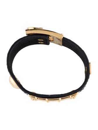 Louis Vuitton Leather So LV Cuff Bracelet