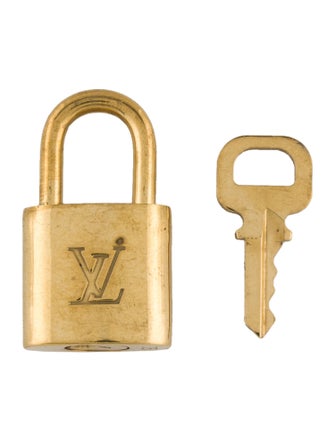 Louis Vuitton Brass Lock & Key Set