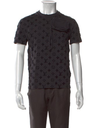 Louis Vuitton Graphic Print Crew Neck Henley