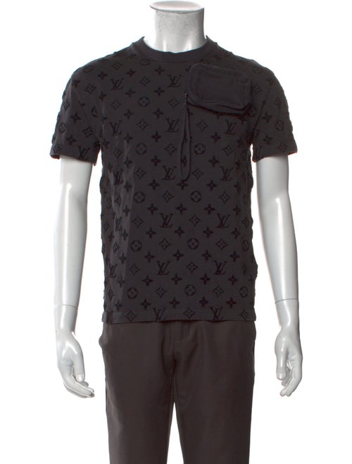 Louis Vuitton Graphic Print Crew Neck Henley
