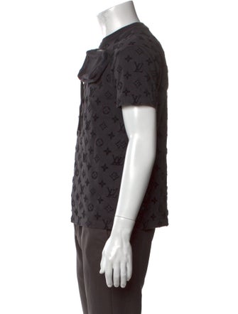 Louis Vuitton Graphic Print Crew Neck Henley