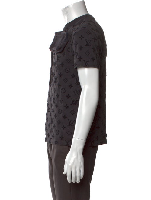 Louis Vuitton Graphic Print Crew Neck Henley