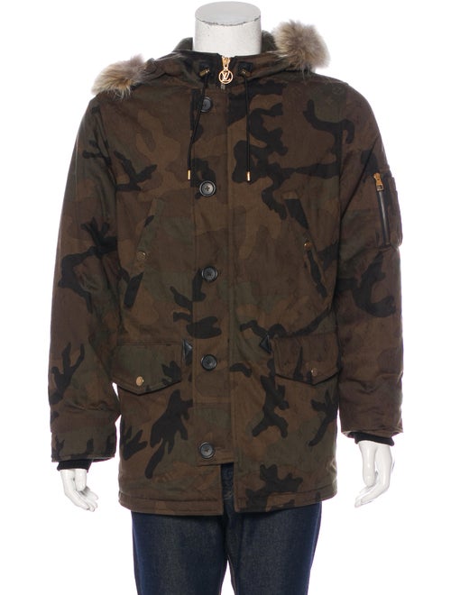 Louis Vuitton x Supreme 2017 Monogram Camouflage Coat w/ Tags