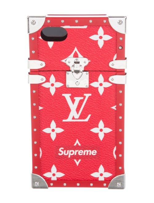 Louis Vuitton x Supreme 2017 Monogram Eye-Trunk iPhone 7