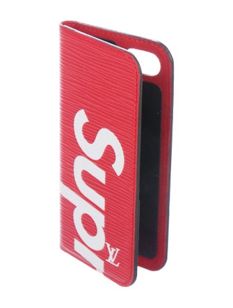 Louis Vuitton x Supreme 2017 Epi iPhone 7 Folio