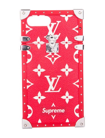Louis Vuitton x Supreme Phone Cases 2017 Monogram Eye-Trunk iPhone 7 Plus Case