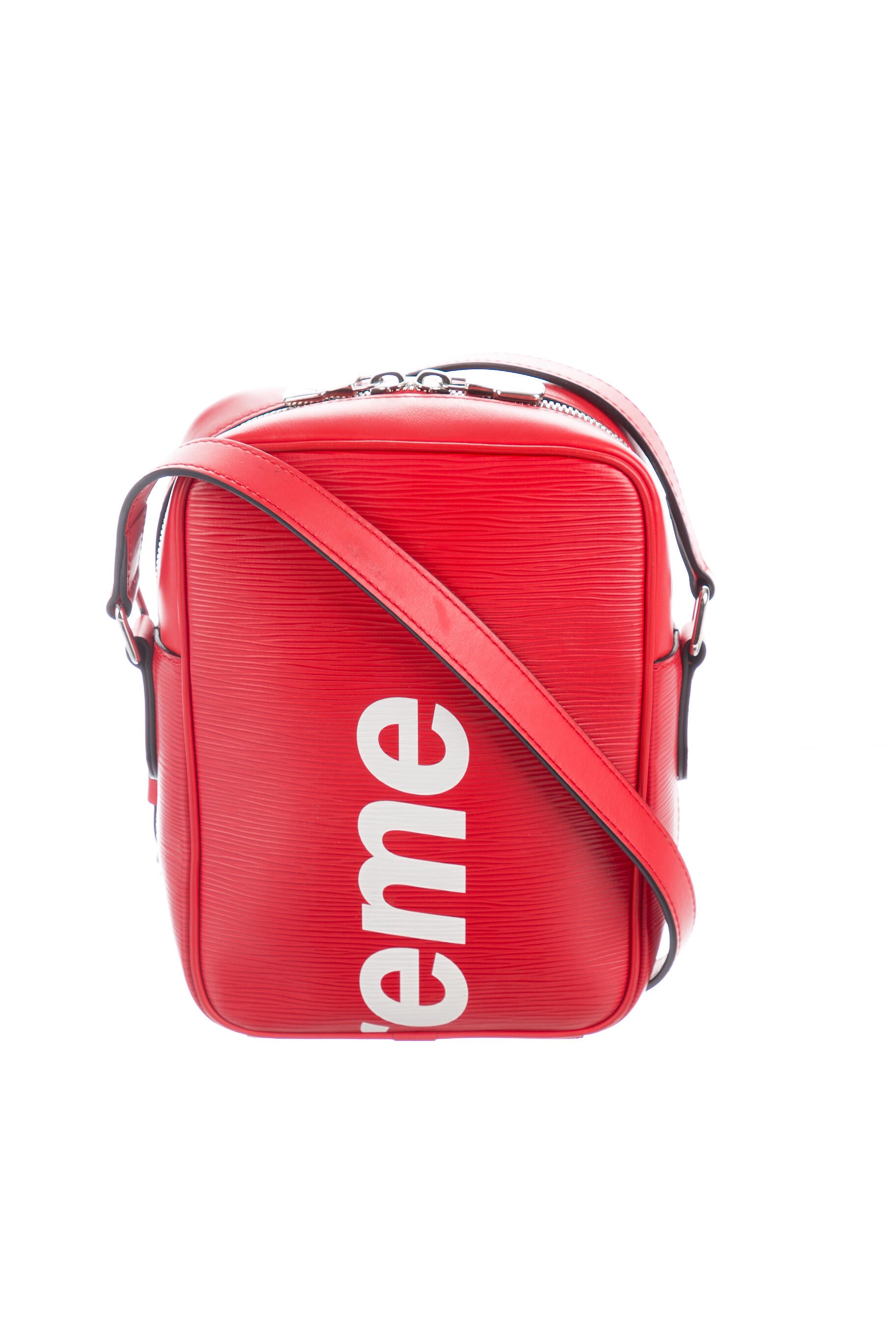 louis vuitton x supreme danube epi pm red