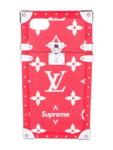 Louis Vuitton x Supreme Phone Cases 2017 Monogram Eye-Trunk iPhone 7 Plus Case