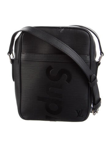 Louis Vuitton x Supreme Messenger Bags Danube Epi PM Black