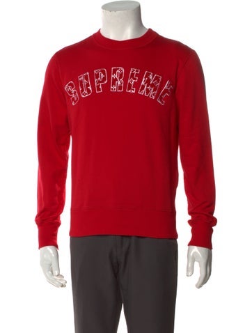 Louis Vuitton x Supreme Sweatshirts & Hoodies 2017 Graphic Print Sweatshirt XS