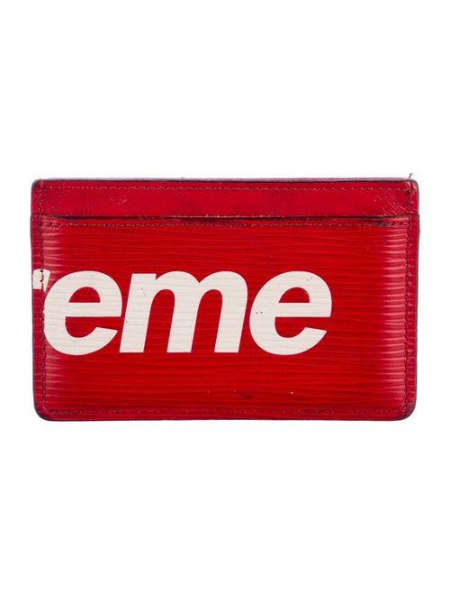 Louis Vuitton x Supreme 2017 Epi Porte-Carte Simple Card Holder Card Holder