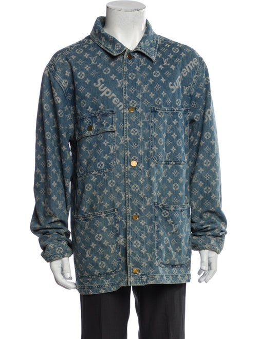 Louis Vuitton x Supreme 2017 LV Monogram Trucker Jacket