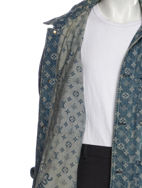 Louis Vuitton x Supreme 2017 LV Monogram Trucker Jacket