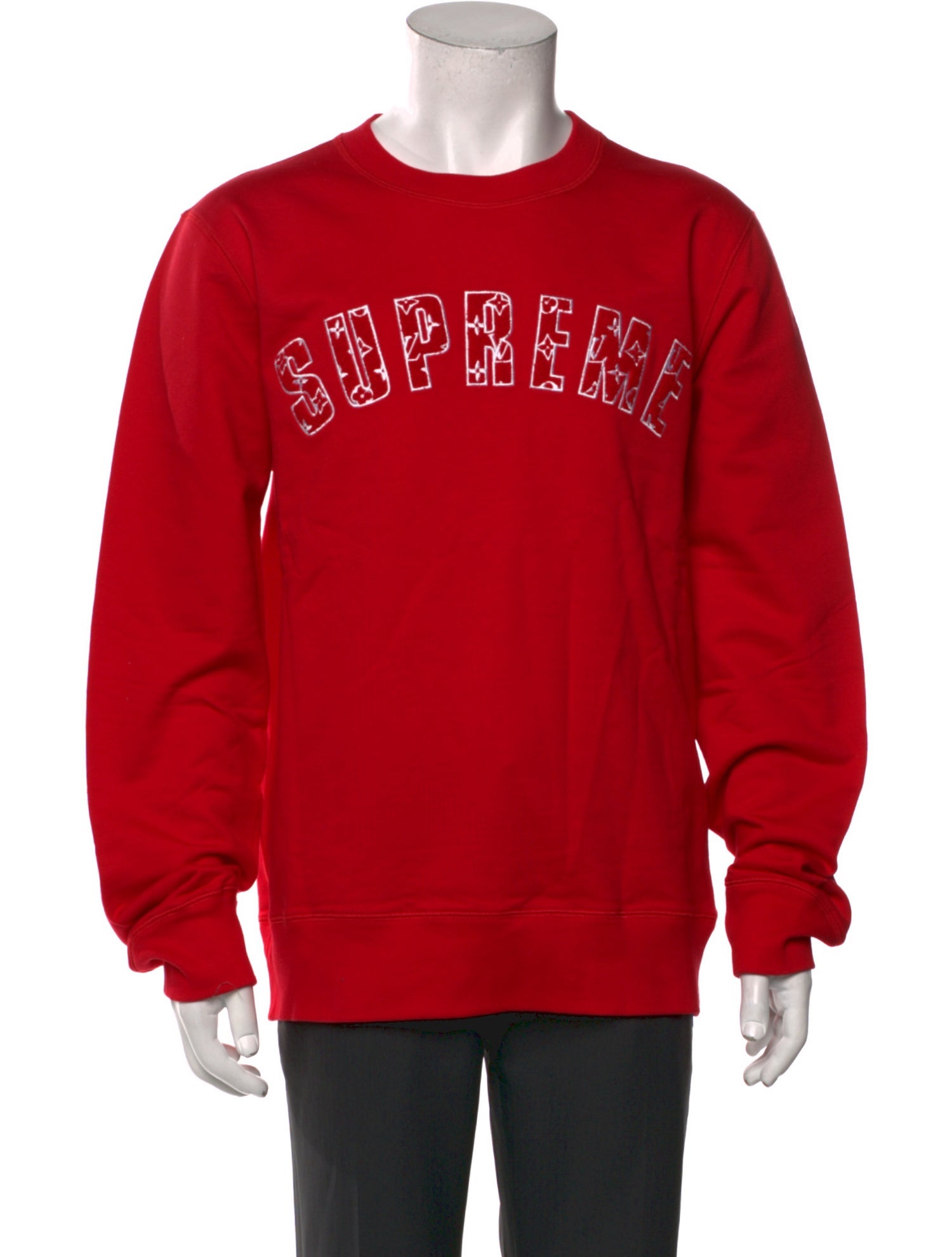 Louis Vuitton x Supreme 2017 LV Monogram Sweatshirt w/ Tags