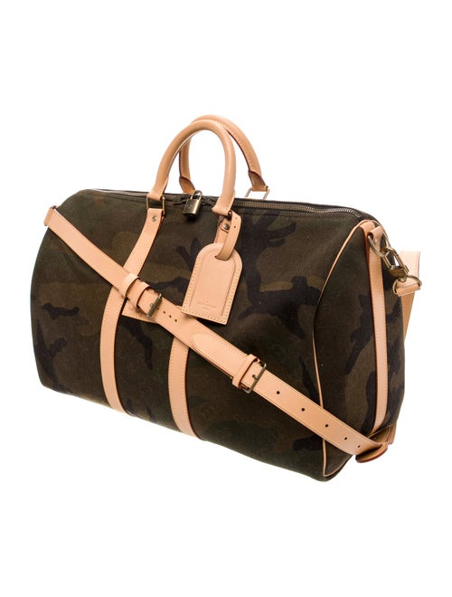 Louis Vuitton x Supreme Signature Louis Vuitton Keepall Bandouliere 45