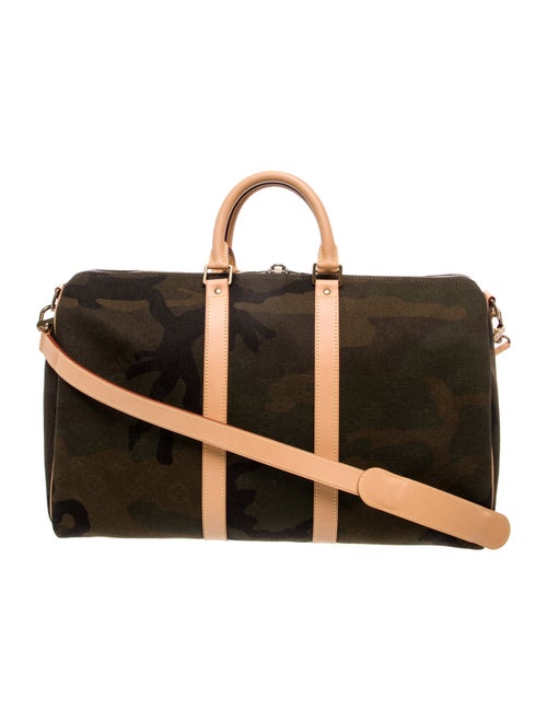 Louis Vuitton x Supreme Signature Louis Vuitton Keepall Bandouliere 45