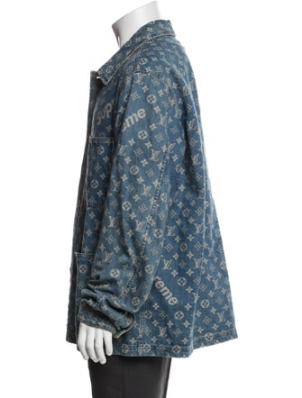 Louis Vuitton x Supreme 2017 LV Monogram Denim Jacket