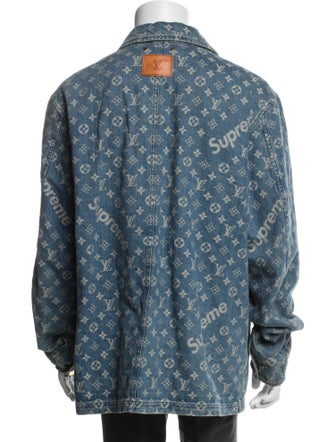 Louis Vuitton x Supreme 2017 LV Monogram Denim Jacket