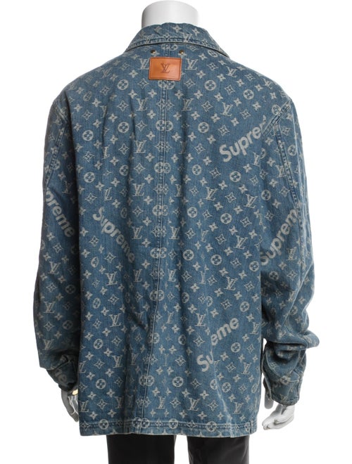 Louis Vuitton x Supreme 2017 LV Monogram Denim Jacket
