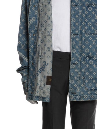 Louis Vuitton x Supreme 2017 LV Monogram Denim Jacket