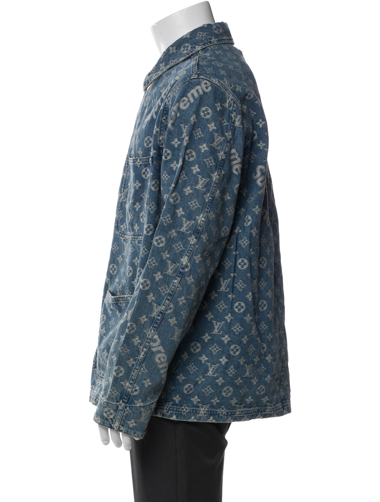 Louis Vuitton x Supreme 2017 Denim Trucker Jacket