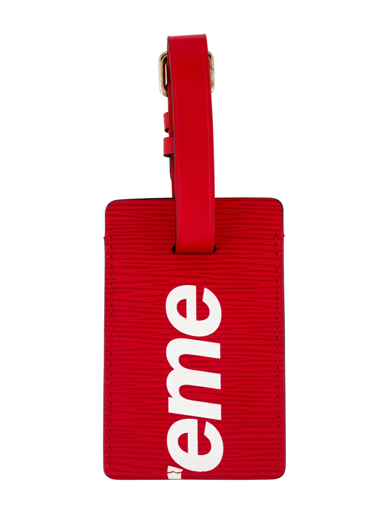Louis Vuitton x Supreme Epi Luggage Tag