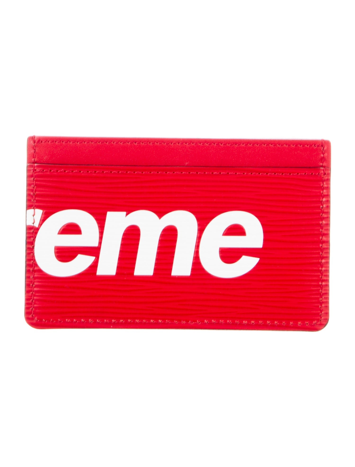 Louis Vuitton x Supreme 2017 Epi Porte Carte Simple Card Holder Card Holder