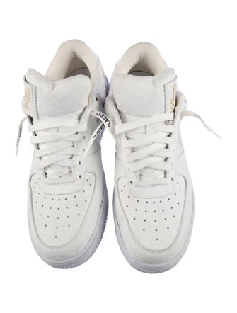 Louis Vuitton x Nike Air Force 1 Low 'Triple White' Sneakers