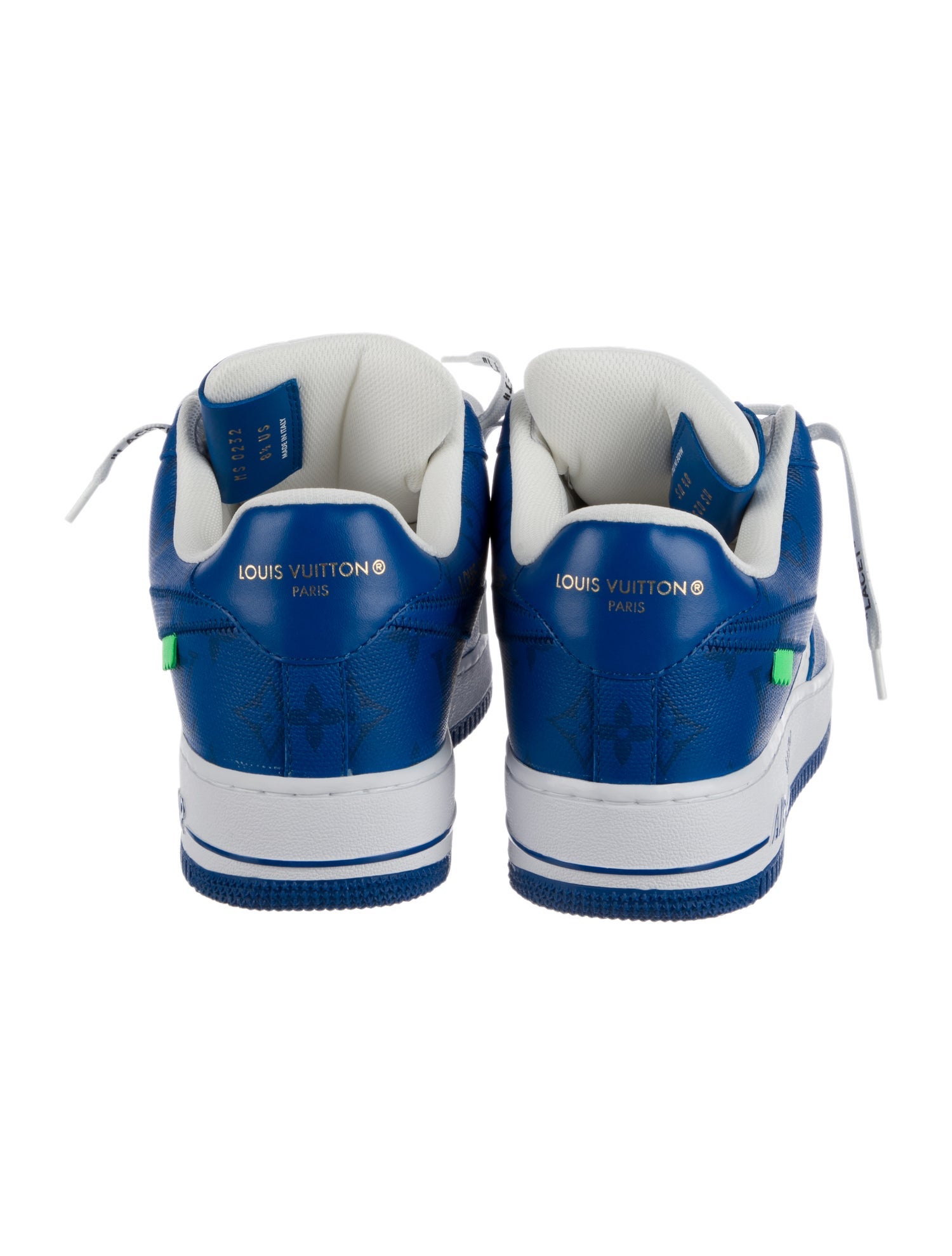 Louis Vuitton x Nike Air Force 1 Low 'White Team Royal' Athletic Sneakers