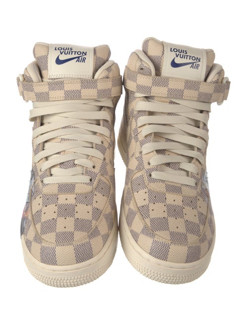 Louis Vuitton x Nike Air Force 1 Mid 'Graffiti' Sneakers
