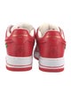 Louis Vuitton x Nike Air Force 1 'Red' Sneakers