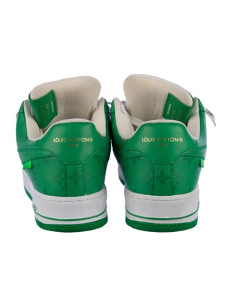 Louis Vuitton x Nike Air Force 1 Low 'White Green' Sneakers
